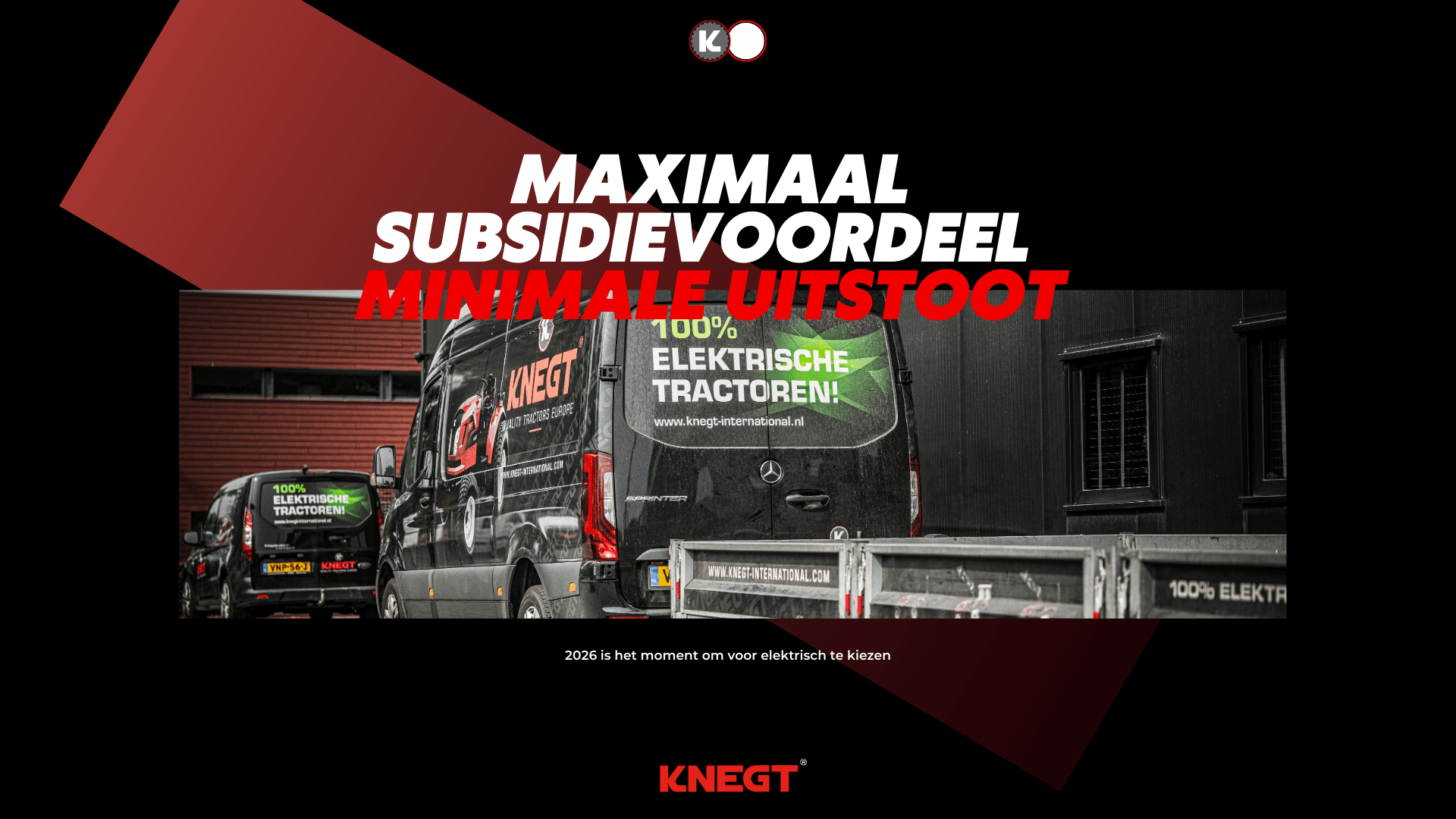 Why 2026 is the perfect moment to switch to an electric Knegt tractor